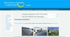 Desktop Screenshot of panneaux-solaires-france.com